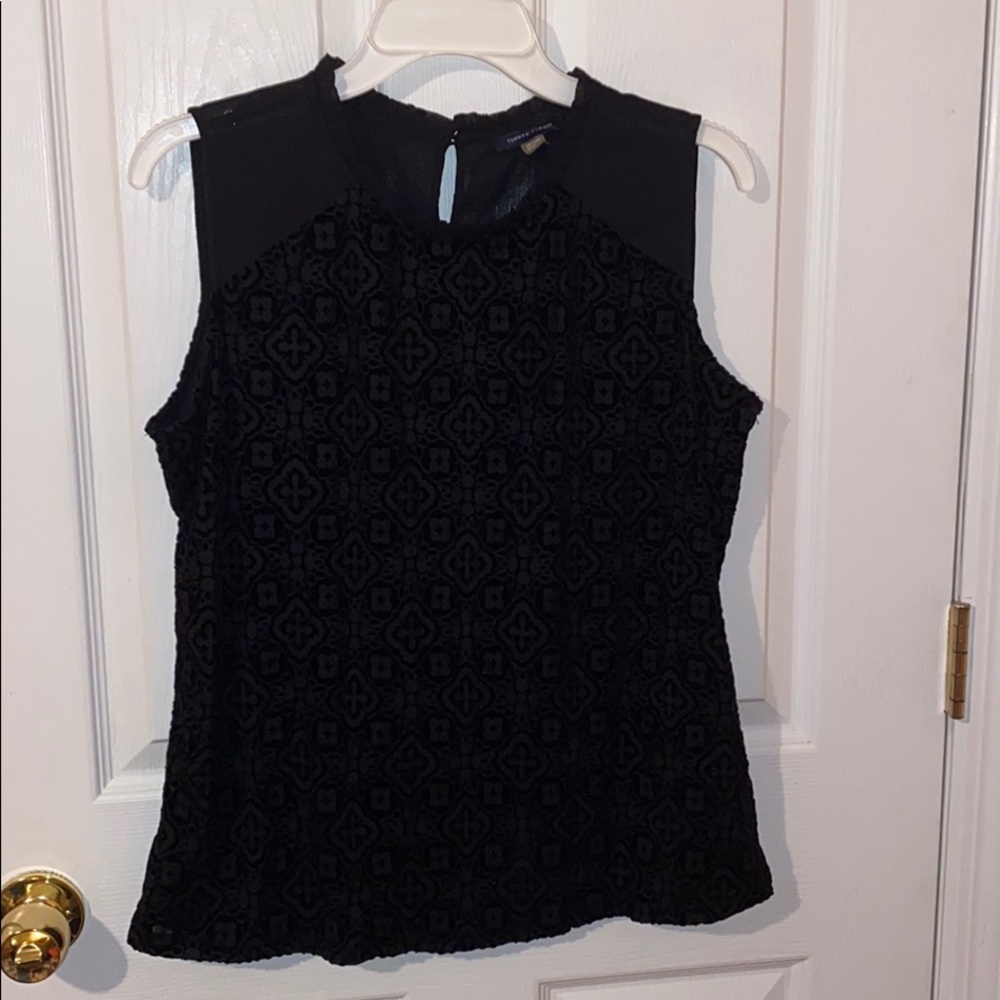 Large crushed velvet patterned Blouse